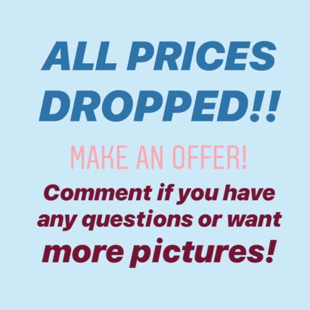 ALL PRICES DROPPED!!